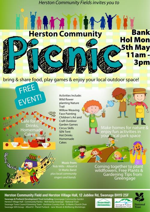 HERSTON COMMUNITY PICNIC EVENT - MONDAY 5TH MAY 2025 (11AM - 3PM)