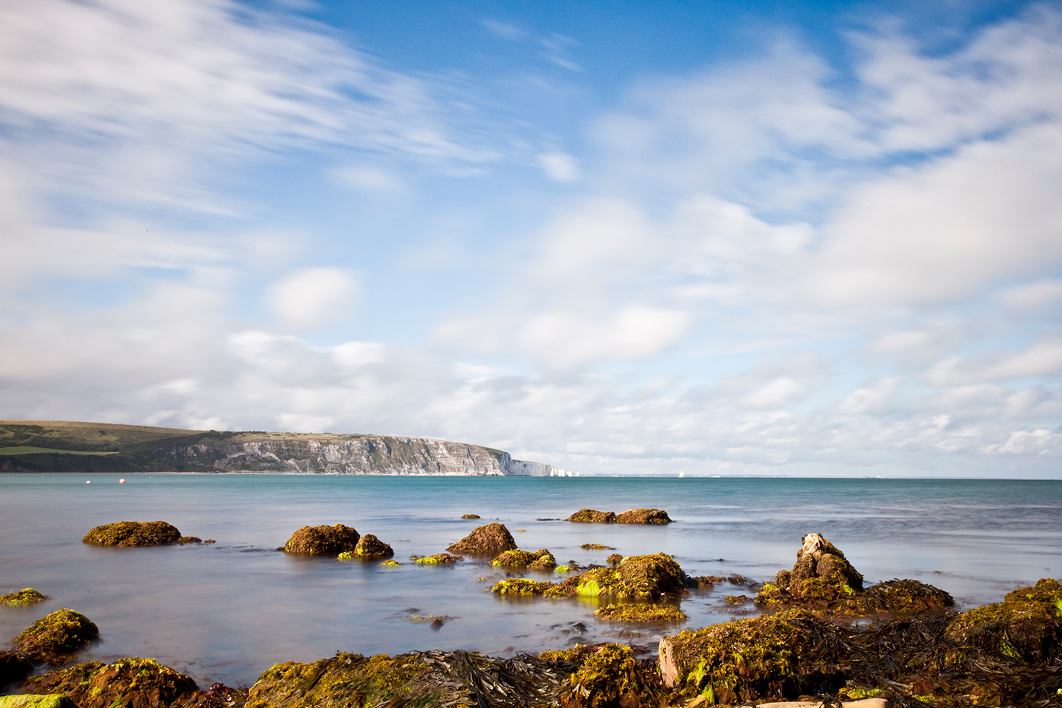 Photograph looking across Swanage Bay